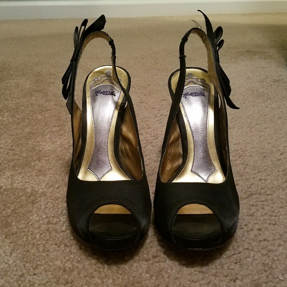 Hale Bob peep toe slingbacks - Picture 1 of 6